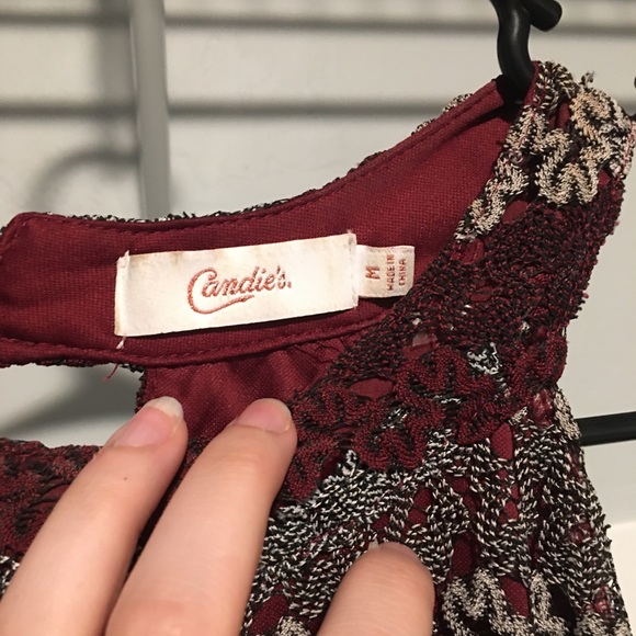 Candie's Maroon Dress - Picture 2 of 3